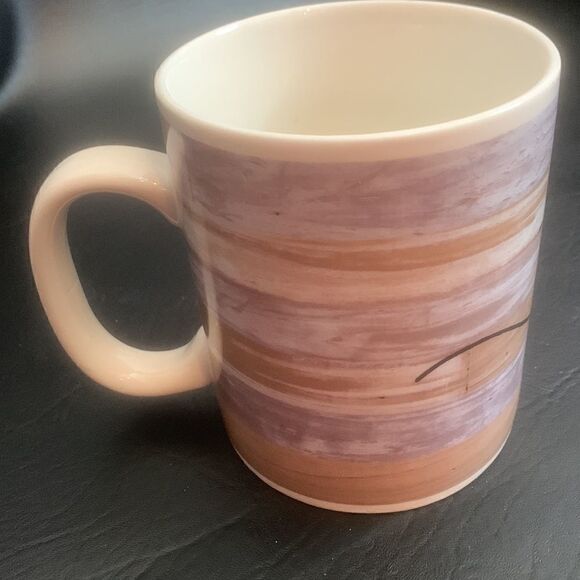 Engagement Wedding Gift We Decided On Forever Brown White 16 Ounce Coffee Mug - Picture 3 of 5